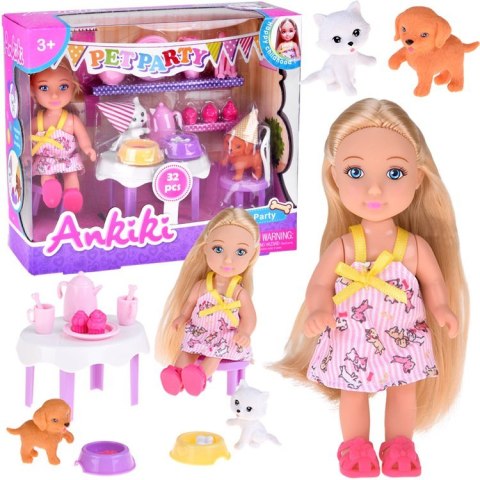 Ankiki Lalka urodzinowa PET PARTY - przyjęcie dla zwierząt 32ele ZA5757