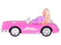 Autko Retro Cadillac na pilota + Elegancka Lalka w Futrze RC0745
