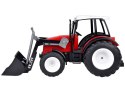 DUŻY TRAKTOR SPYCHACZ zabawka 2w1 - ruchome ramię i łyżka CZERWONY RC0666