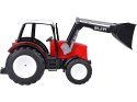 DUŻY TRAKTOR SPYCHACZ zabawka 2w1 - ruchome ramię i łyżka CZERWONY RC0666