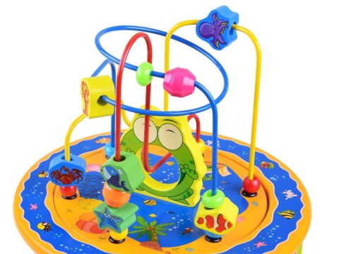 Drewniana kostka edukacyjna sorter 8w1 ZA4117
