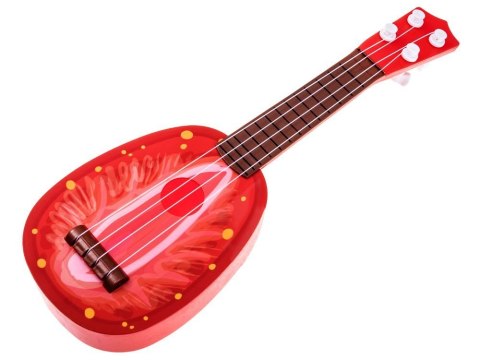 Gitara Owocowa Dla Dzieci 37 cm IN0033 - Ukulele Truskawka
