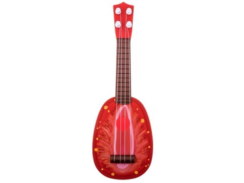Gitara Owocowa Dla Dzieci 37 cm IN0033 - Ukulele Truskawka