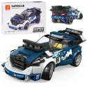 Klocki techniczne Sportowe auto GRANATOWE 164-elementy + naklejki ZA5745