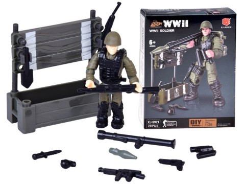 Klocki żołnierz WWII figurka żołnierzyk model do złożenia 28 ele ZA5723