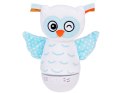 Lampka nocna + pozytywka 2w1 SOWA usypiacz - zmieniająca kolory LED ZA5190