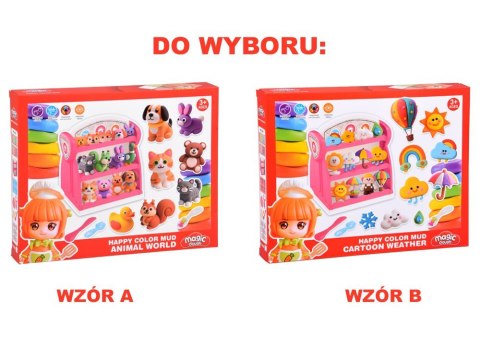 Masa plastyczna SKLEPIK duży zestaw 10 kolorów + akcesoria ZA6139