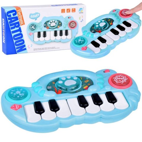 Mini KEYBOARD - pianinko interaktywne Podświetlane przyciski IN0177 NI