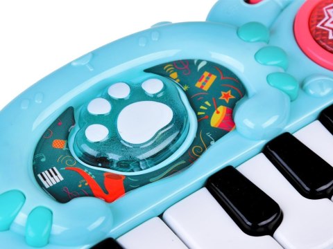 Mini KEYBOARD - pianinko interaktywne Podświetlane przyciski IN0177 NI