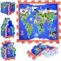 Piankowe puzzle Dzieci Świata mata do zabawy 93x93cm ZA3149