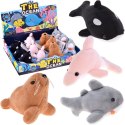 Pluszowe zwierzątka oceanu z piszczałką - Foczka Delfin Orka Rekin ZA5779