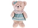 Pluszowy MIŚ - beżowa Zosia 58cm w zielonej VINTAGE sukience ZA5923 D