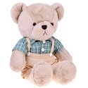 Pluszowy MIŚ - beżowy Franek 58cm w zielonej VINTAGE koszuli ZA5923 B