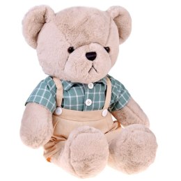 Pluszowy MIŚ - beżowy Franek 58cm w zielonej VINTAGE koszuli ZA5923 B