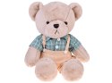 Pluszowy MIŚ - beżowy Franek 58cm w zielonej VINTAGE koszuli ZA5923 B
