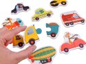 Puzzle dla dzieci 23 elementy UKŁADANKA POJAZDY - połącz 2 ele ZA4750