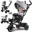 Rowerek dziecięcy trójkołowy Tiny Bike 3w1 z daszkiem OBRACANY SP0650