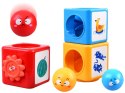 SORTER edukacyjna układanka z klocków WIEŻA z piłkami - emocje ZA4538