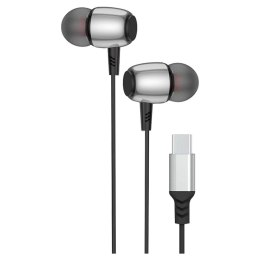 Słuchawki przewodowe douszne USB C (DAC) Blue Star M09C 1,2 m czarne