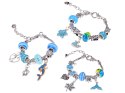Zestaw do robienia bransoletek KORALIKI zawieszki CHARMS + szkatułka ZA5207