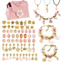 Zestaw do robienia bransoletek KORALIKI zawieszki CHARMS + torebka ZA4692