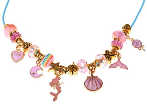 Zestaw do robienia bransoletek KORALIKI zawieszki CHARMS + torebka ZA4692