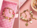 Zestaw do robienia bransoletek KORALIKI zawieszki CHARMS + torebka ZA4692