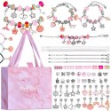 Zestaw do robienia bransoletek KORALIKI zawieszki CHARMS zrób to sam ZA5206