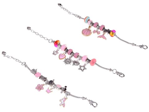 Zestaw do robienia bransoletek KORALIKI zawieszki CHARMS zrób to sam ZA5206