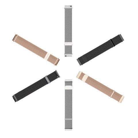 DUX DUCIS pasek MILANESE magnetyczny ze stali nierdzewnej 22 mm złoty