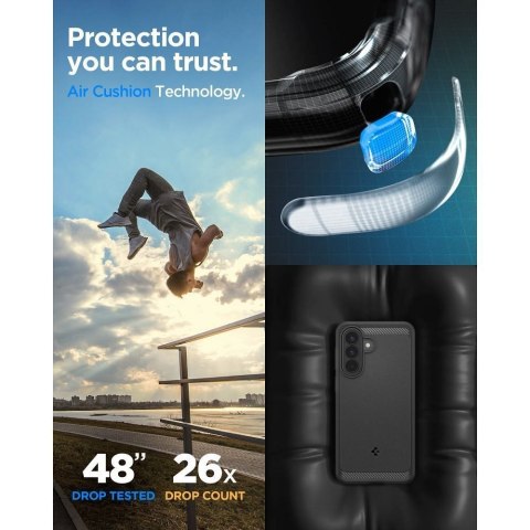 Etui na Samsung A57 5G Spigen Rugged Armor czarny