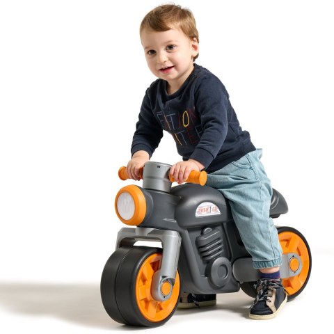 FALK Jeździk Biegowy Ciche Koła Motor Prem1er Retro Czarny 12m+