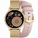 SMARTWATCH DAMSKI GRAVITY GT33-1 - AMOLED, DODATKOWY PASEK (sg048a)