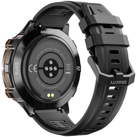 SMARTWATCH MĘSKI GRAVITY GT42-1 - AMOLED, DODATKOWA BRANSOLETA (sg056a)