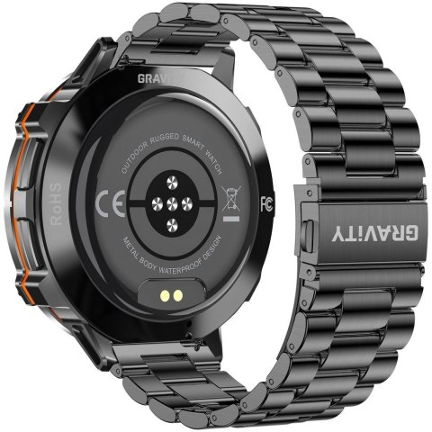 SMARTWATCH MĘSKI GRAVITY GT42-1 - AMOLED, DODATKOWA BRANSOLETA (sg056a)