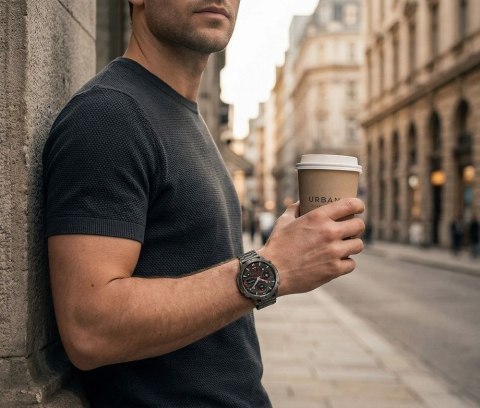 SMARTWATCH MĘSKI GRAVITY GT42-1 - AMOLED, DODATKOWA BRANSOLETA (sg056a)