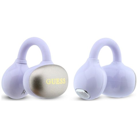 Sluchawki bezprzewodowe douszne OWS Guess Metalic Finish Electropated Parts Classic Logo fioletowe
