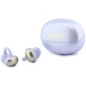 Sluchawki bezprzewodowe douszne OWS Guess Metalic Finish Electropated Parts Classic Logo fioletowe