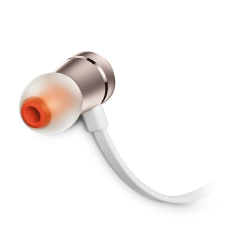 Słuchawki przewodowe douszne Jack 3,5mm z mikrofonem JBL T290 złote