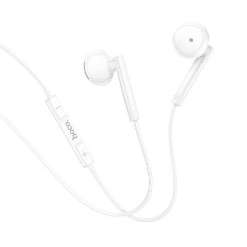 Słuchawki przewodowe douszne USB C Hoco M95 białe