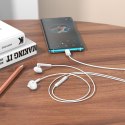 Słuchawki przewodowe douszne USB C Hoco M95 białe