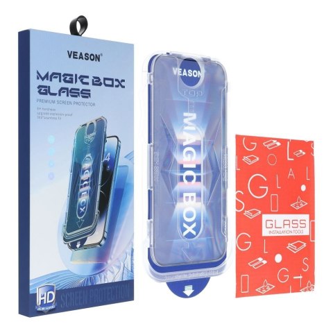 Szkło Hartowane 6D Pro Veason Easy-Install Glass + Aplikator - do Iphone 11 Pro Max czarny