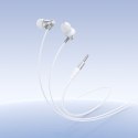 Słuchawki przewodowe douszne z mikrofonem Jack 3,5 mm Hoco M119 srebrne