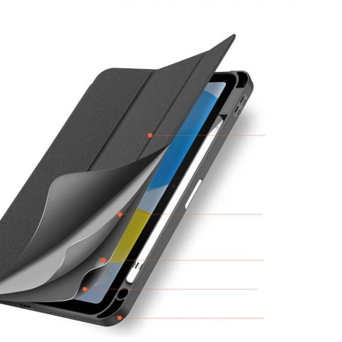 DUX DUCIS etui DOMO składane z miejscem na rysik do iPad 10 (2022) czarne