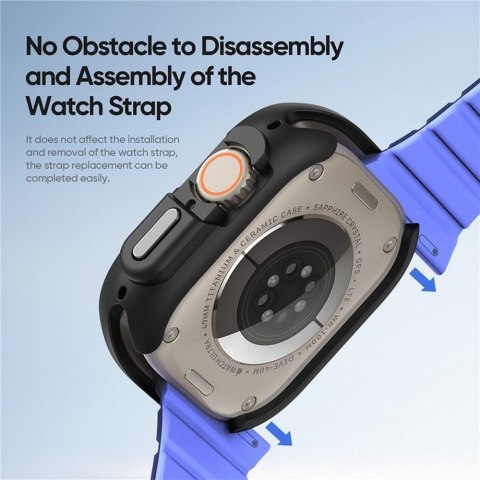 DUX DUCIS futerał BAMO do Apple Watch Ultra / Ultra 2 49 mm czarno szary