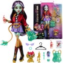 Mattel Lalka Monster High Jinafire Long + figurka zwierzak Cloudy ZA6707