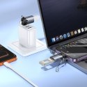 Adapter OTG 2w1 Lightning / USB C do USB A Hoco UA46D Victory szary