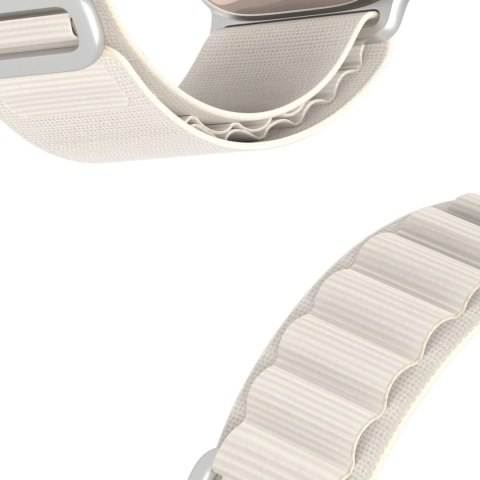 DUX DUCIS pasek GS nylonowy do Apple Watch 42 / 44 / 45 / 49 mm platynowy