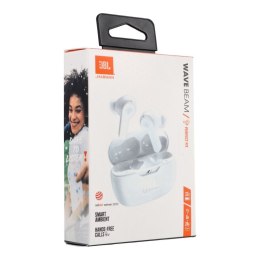Słuchawki bezprzewodowe douszne JBL IP54 IPX2 Wave Beam białe