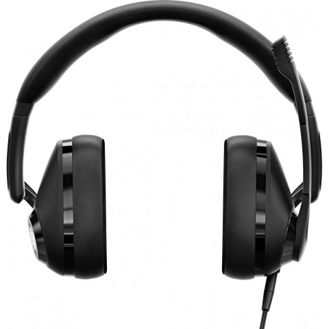 Słuchawki przewodowe nauszne Jack 3,5 mm/USB z mikrofonem Sennheiser EPOS H3 czarne